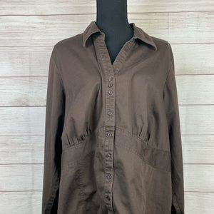 Lane Bryant 22/24 button down blouse EUC